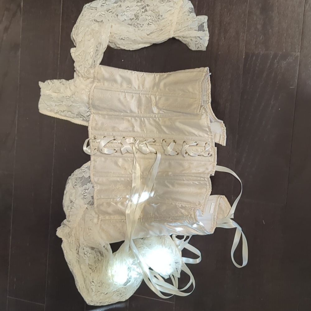 Elegant Lace Off-Shoulder Corset Top - Picture 2 of 2
